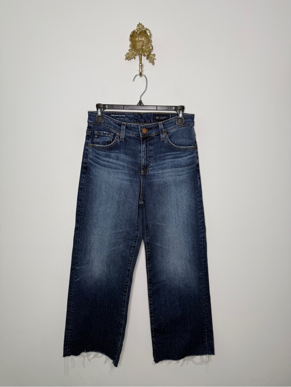 AG Saige Wide Leg Crop Jeans 25